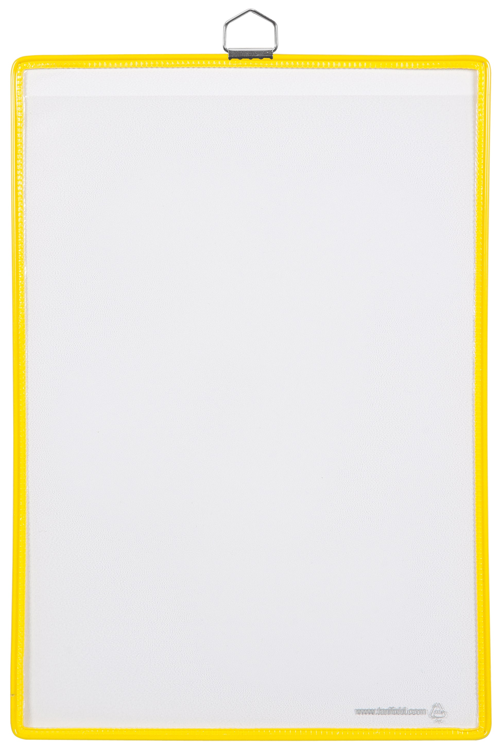 Tarifold 154504 Sichttafel – A4 – Gelb – Transparent, PVC, Metallaufhänger, doppelseitig