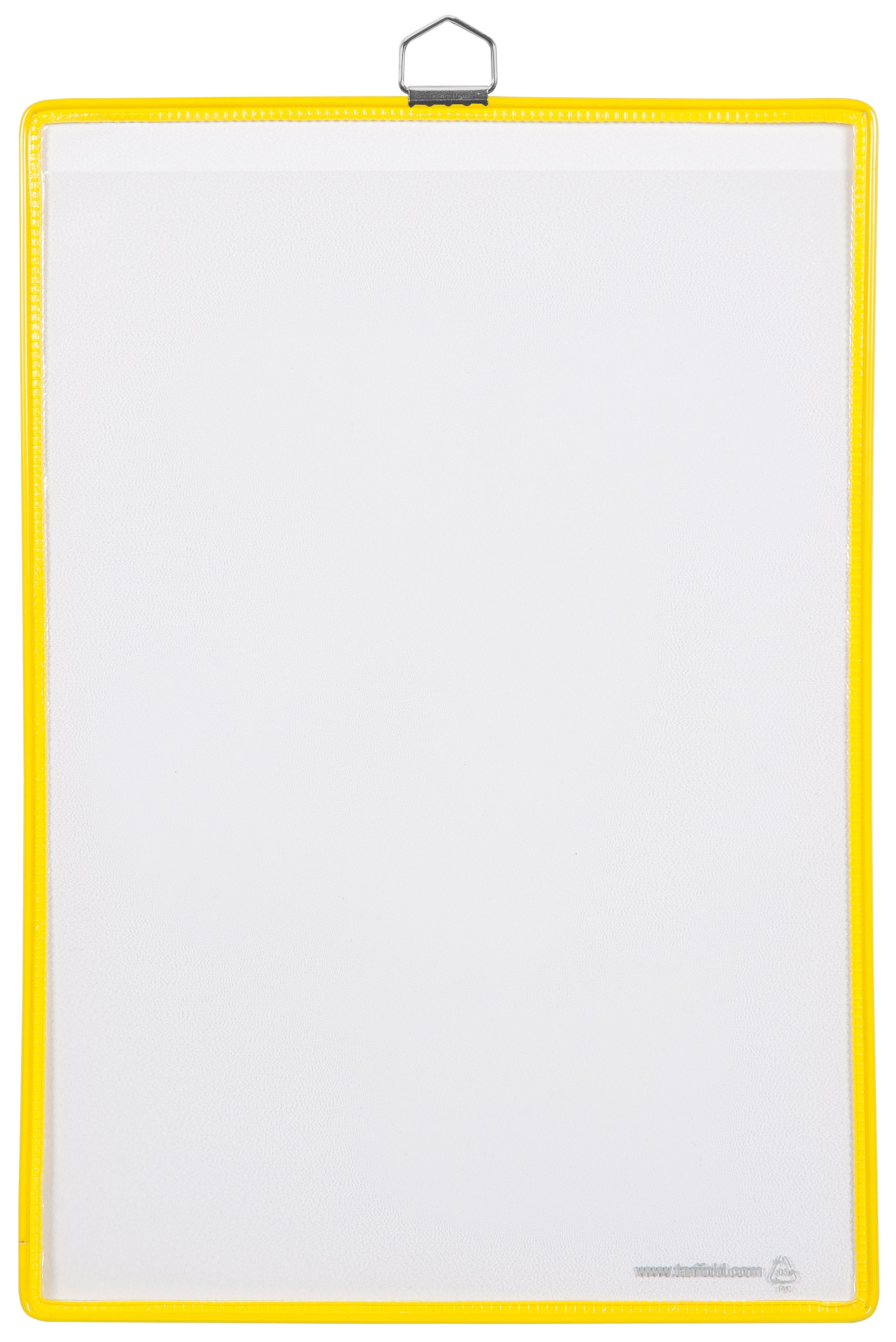 Tarifold 154504 Sichttafel – A4 – Gelb – Transparent, PVC, Metallaufhänger, doppelseitig