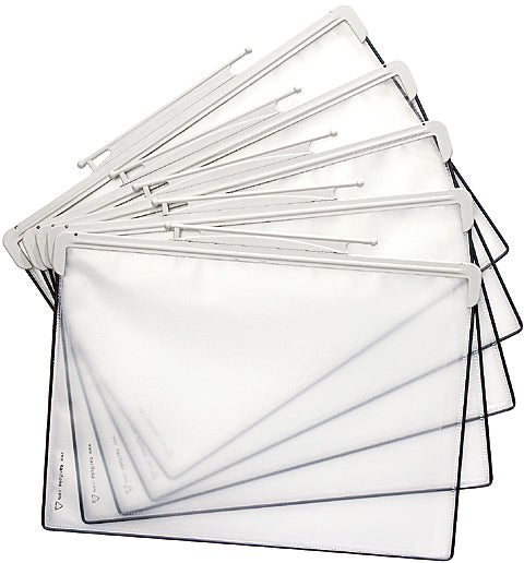 Tarifold T-Display Design Drehtasche – A4, grau, Polypropylen (PP), 5 Stk.