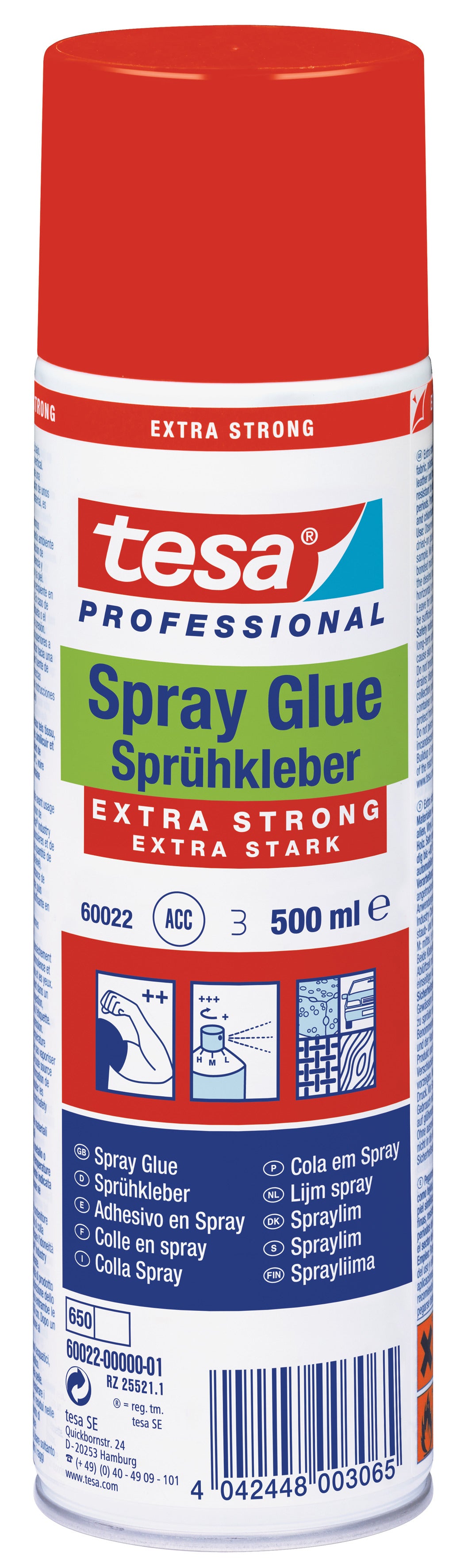 TESA Sprühkleber Extra Strong Spray – 500 ml