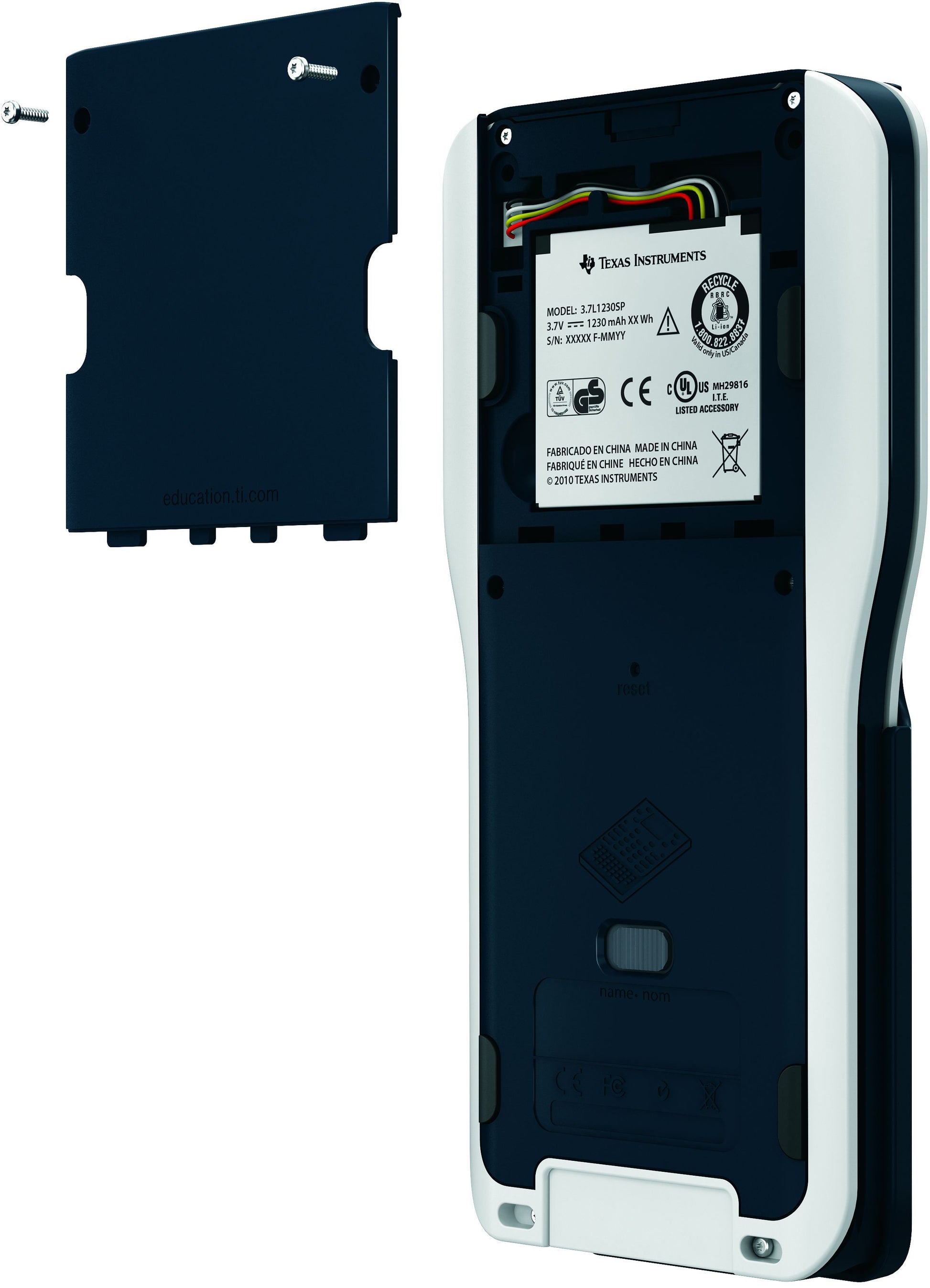 Texas Instruments Li-Ion Akku 3,7 V 1200 mAh – für TI-Nspire (mit Touchpad), TI-Nspire CAS (mit Touchpad), TI-