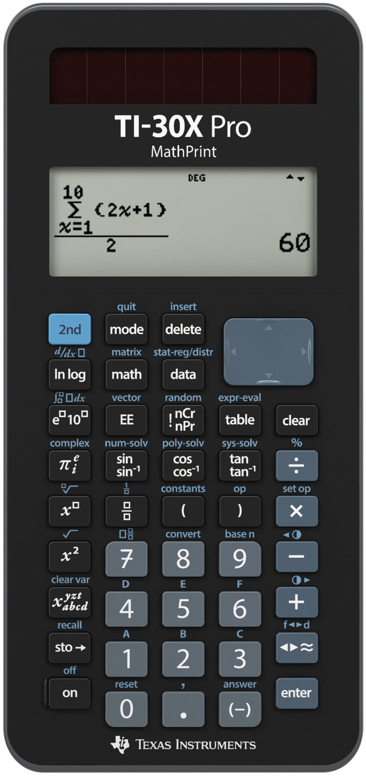 Texas Instruments Wissenschaftlicher Taschenrechner TI-30X PRO MathPrint