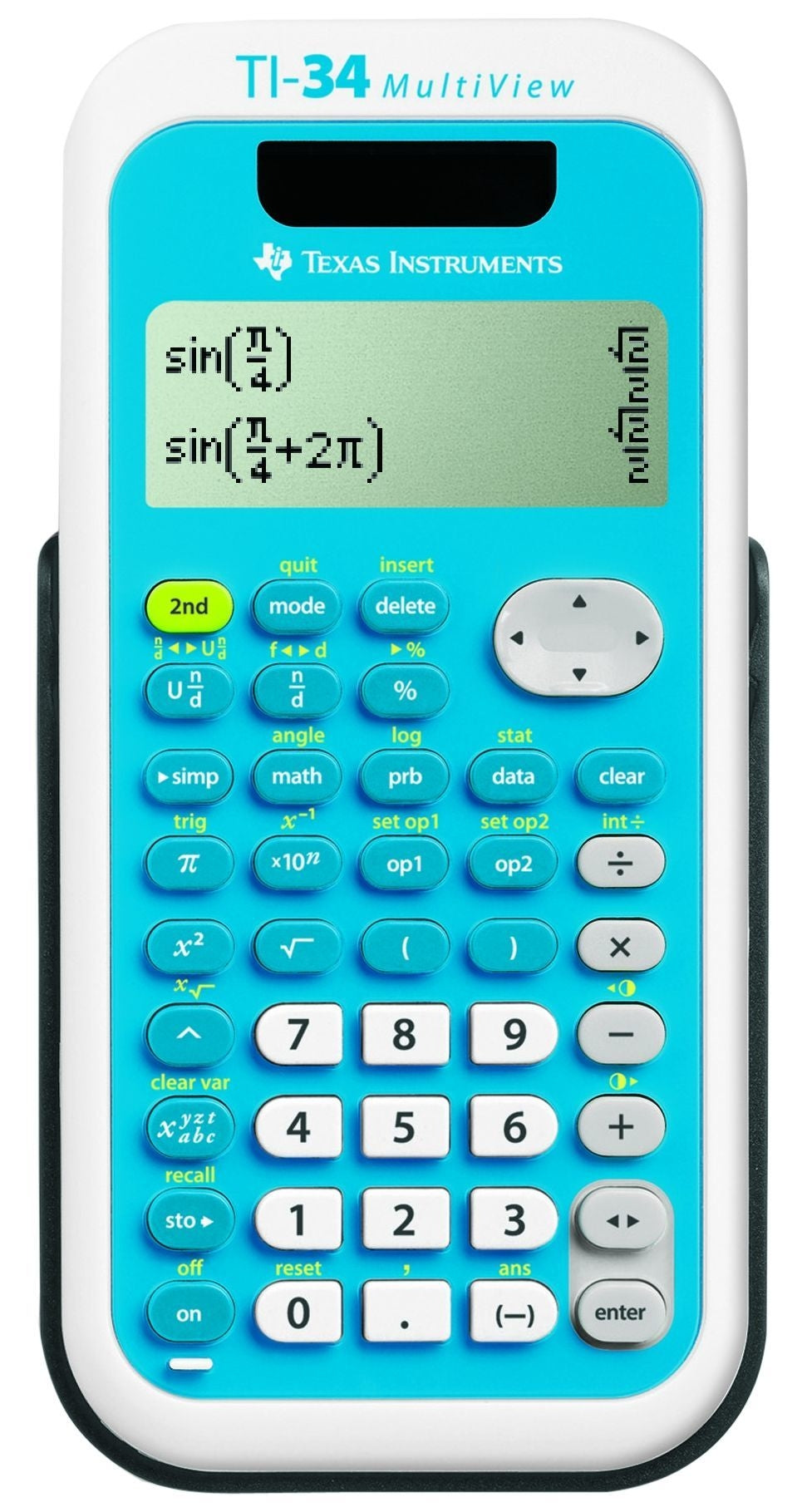 Texas Instruments TI-34 MultiView – Tischrechner – 4-zeiliges Display, 248 × 172 × 33 mm, 151 g