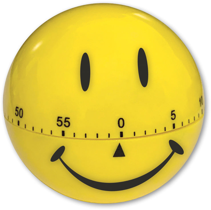 Timetex 61905 Timer – Zeitmesser 60 Min, 7,5 × 7,0 × 8,0 cm, gelb