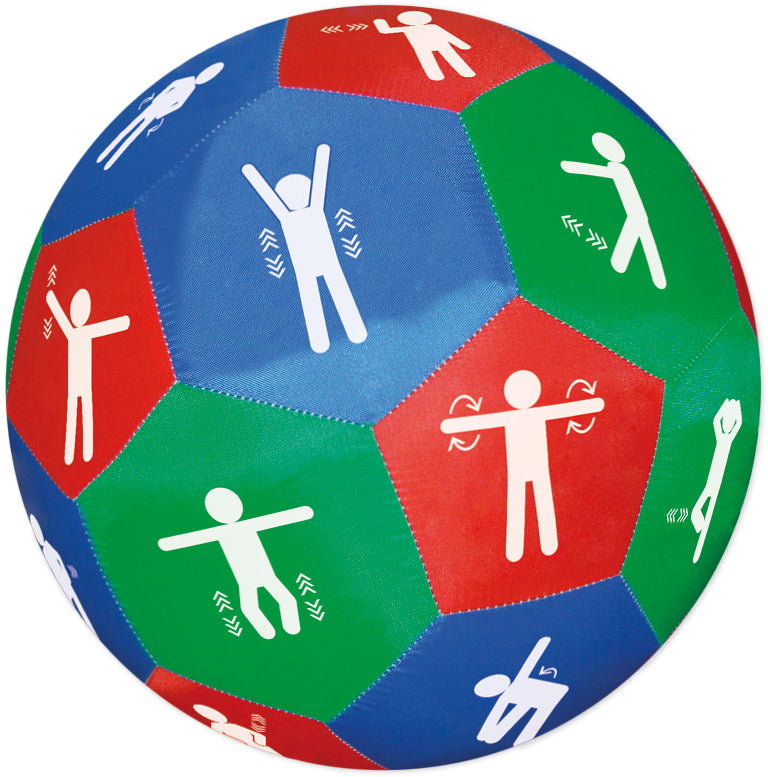 Timetex Lernspiel-Ball – Pello, Ø 35 cm, 30 Bewegungs-Vorschläge