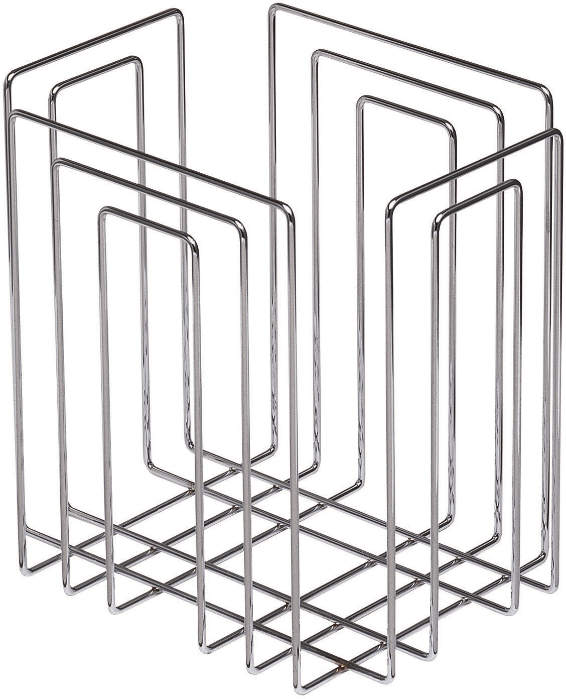 TMP Abfalleinsatz Paper Collector – Metall, chrom, B 300 × T 400 × H 370 mm