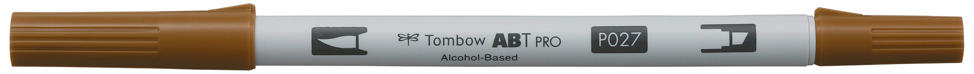 Tombow ABT PRO Brush Pen, Doppelspitze – Pinselspitze, alkoholbasiert, Dunkel Ocker