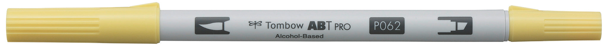 Tombow ABT PRO ABTP-062 Permanentmarker – Pinselspitze – Hellgelb