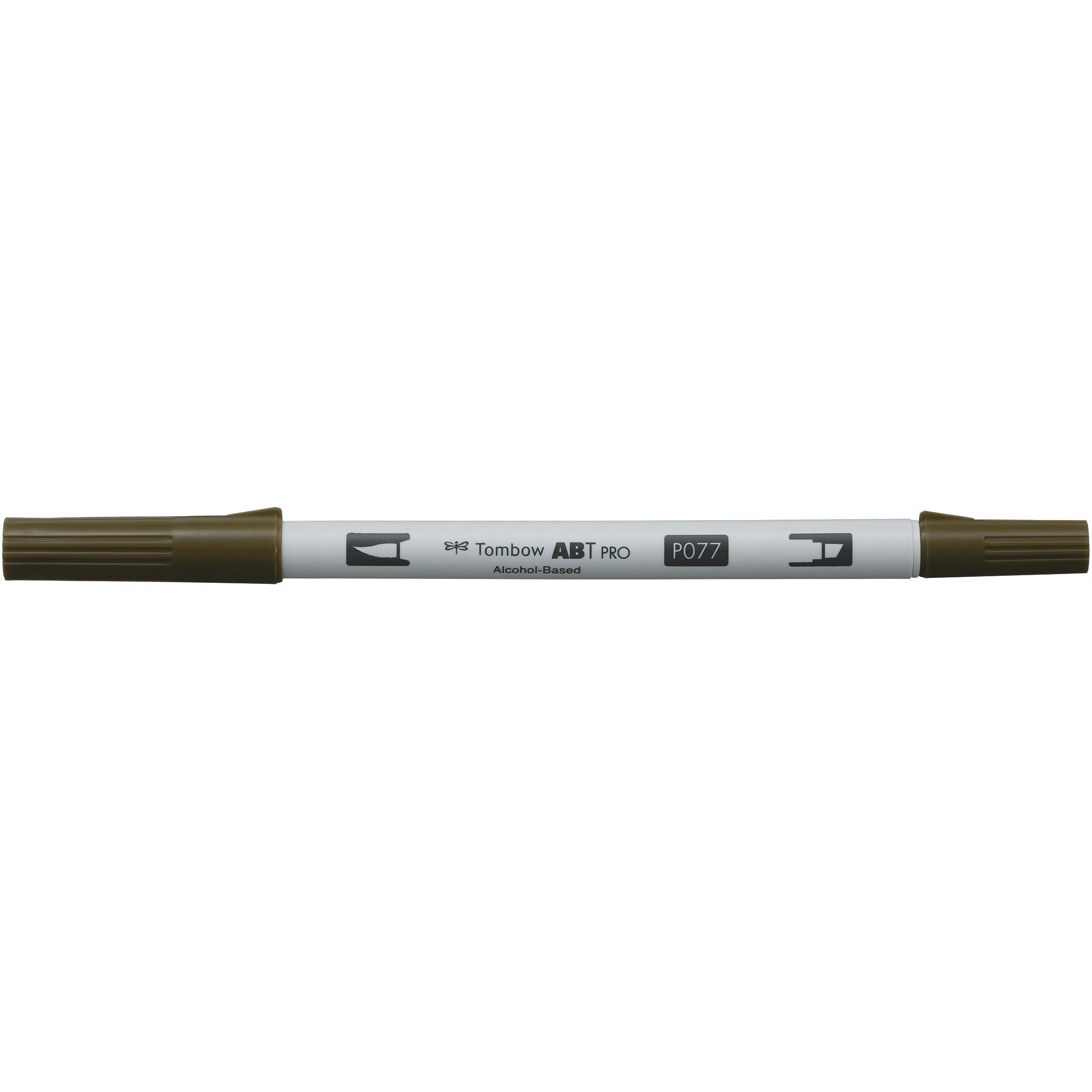Tombow ABT PRO 077 Permanentmarker Metallic – Pinsel-/Keilspitze 0,5–5,5 mm – Bronze