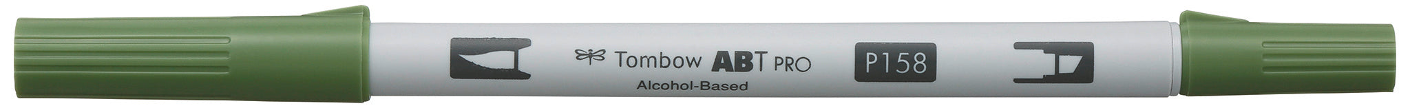 Tombow ABT PRO Outline-/Kreativmarker – Doppeltspitze – Dunkeloliv
