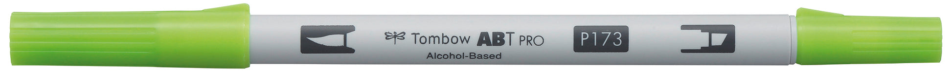 Tombow ABT PRO Permanentmarker – Doppeltspitze (5,5 mm Keilspitze & Pinselspitze) – Grün