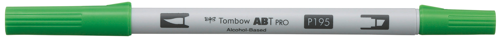 Tombow ABT PRO ABTP-195 Outline-/Kreativmarker – Pinselspitze (Doppeltspitze) – Hellgrün