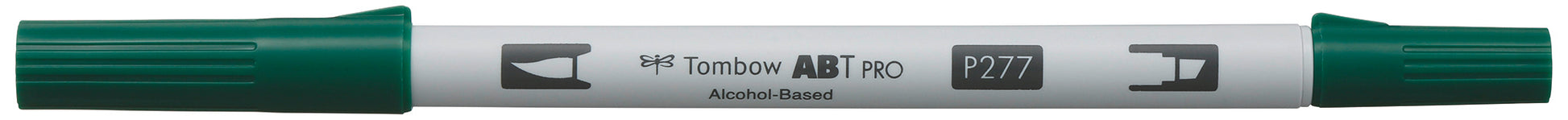 Tombow ABT PRO Brush Pen, Doppelspitze – Pinsel + feine Spitze, alkoholbasiert, dunkelgrün