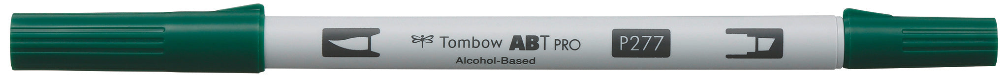 Tombow ABT PRO Brush Pen, Doppelspitze – Pinsel + feine Spitze, alkoholbasiert, dunkelgrün