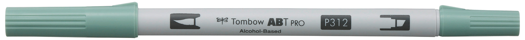 Tombow ABT PRO ABTP-312 Outline-/Kreativmarker – Doppeltspitze – Stechpalmegrün