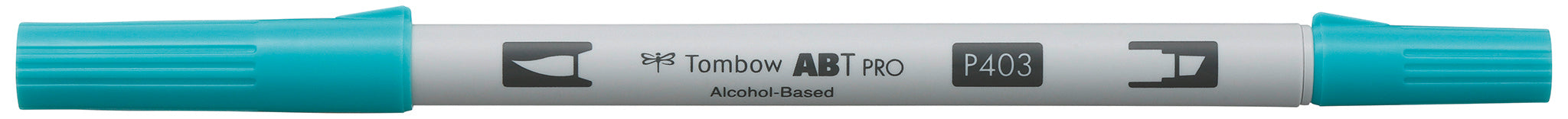 Tombow ABT PRO ABTP-403 Pinselstift, Doppelspitze – Pinselspitze, alkoholbasiert, leuchtend blau