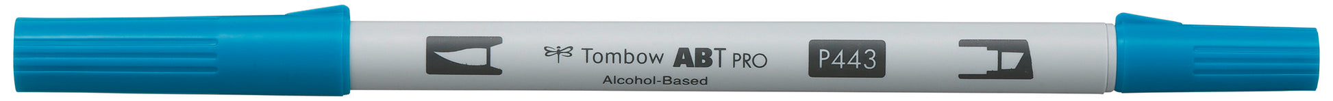 Tombow ABT PRO Pinselstift, Doppelspitze – Pinselspitze, alkoholbasiert, türkis