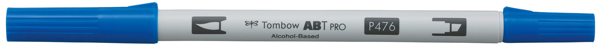 Tombow ABT PRO ABTP-476 Outline-/Kreativmarker – Doppeltspitze, Pinselspitze – cyan