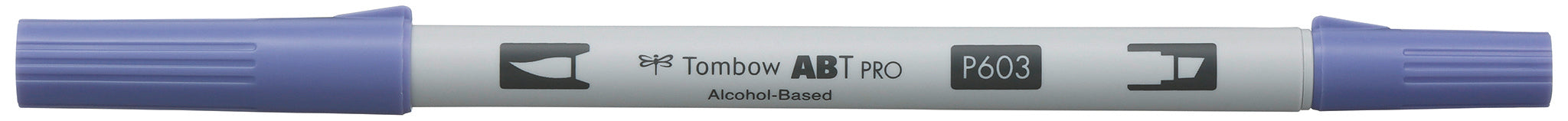 Tombow ABT PRO Brush Pen, Doppelspitze – Pinselspitze, alkoholbasiert, Periwinkle