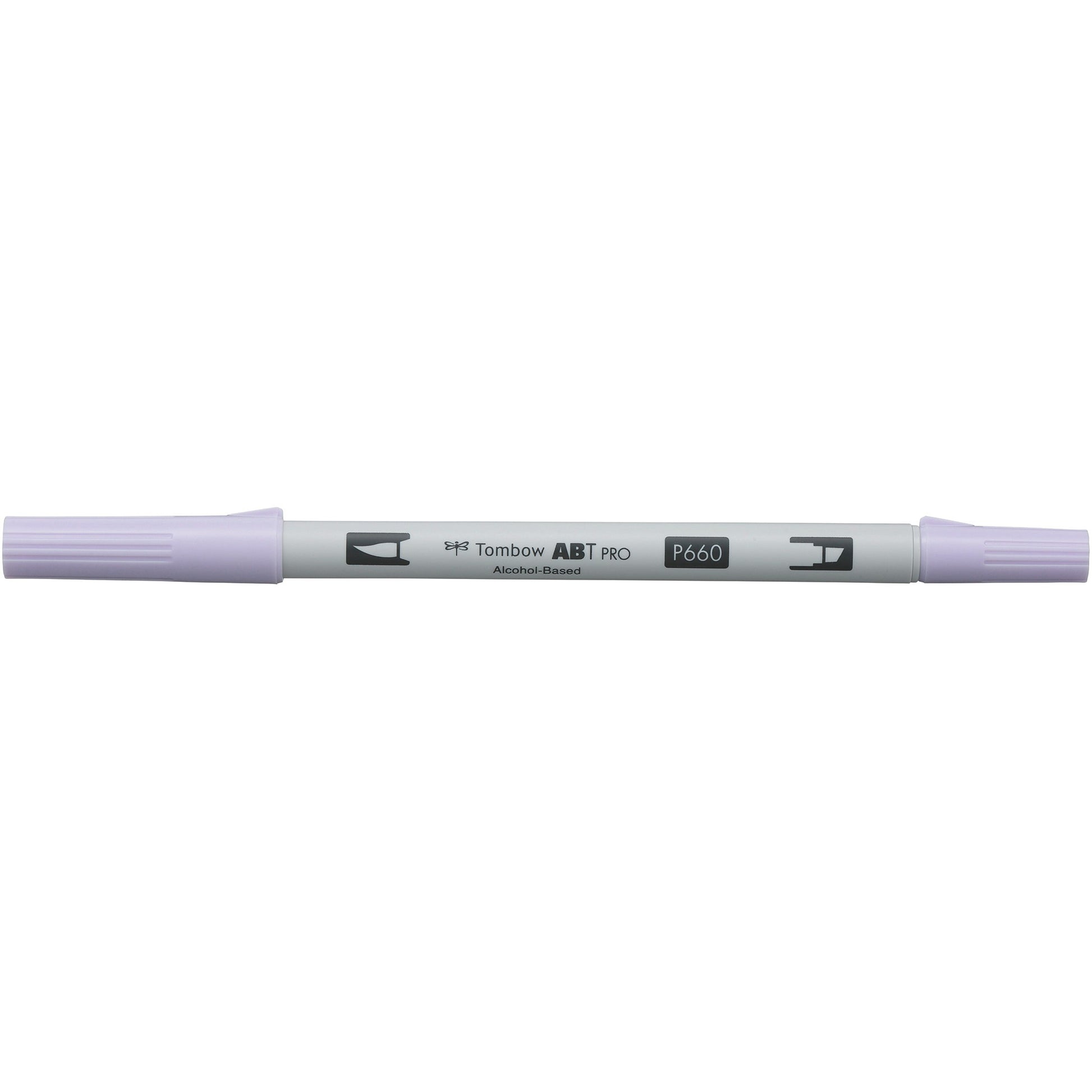 Tombow ABT PRO Permanentmarker – Doppeltspitze (Pinselspitze & Keilspitze) 0,5–5,5 mm – Lavender Blush