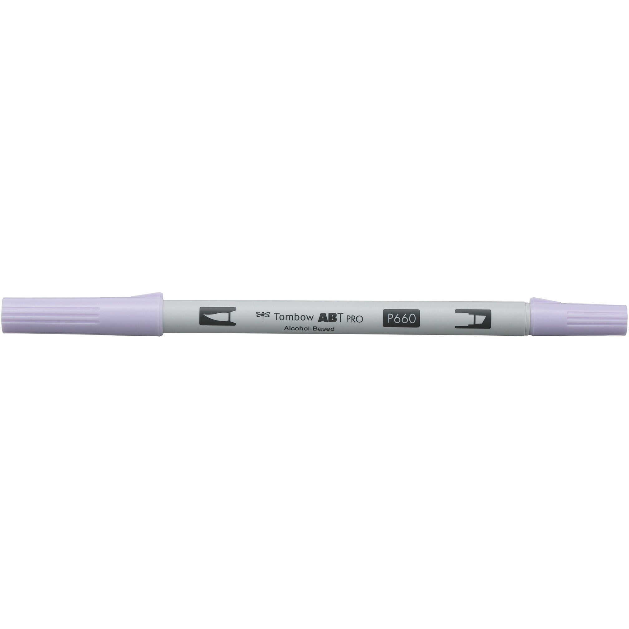Tombow ABT PRO Permanentmarker – Doppeltspitze (Pinselspitze & Keilspitze) 0,5–5,5 mm – Lavender Blush