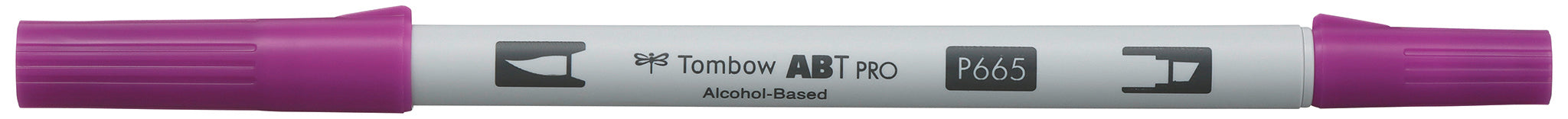 Tombow ABT PRO Outline-/Kreativmarker – Doppeltspitze (Keilspitze / Pinselspitze) 5,5 mm – Violett