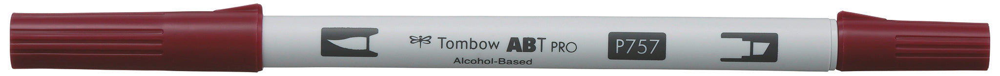 Tombow ABT PRO ABTP-757 Permanentmarker – Bürstenspitze – Portrot