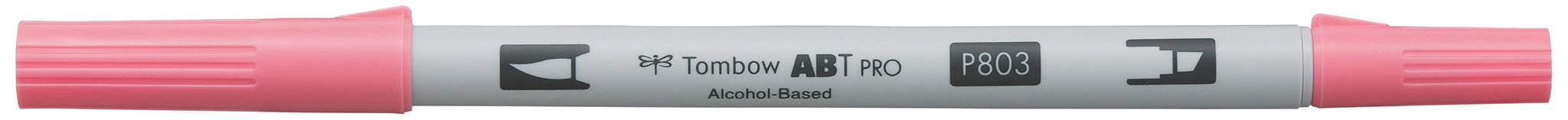 Tombow ABT PRO Brush Pen, Doppelspitze – Pinselspitze, alkoholbasiert, Pink Punch