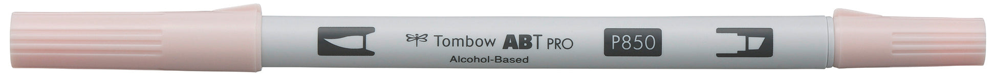 Tombow ABT PRO ABTP-850 Outline-/Kreativmarker – Doppeltspitze (Pinselspitze + feine Spitze) – Hautfarbe