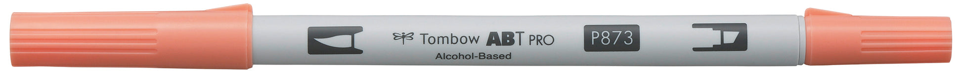 Tombow ABT PRO Brush Pen, Doppelspitze – Pinsel/fein, alkoholbasiert, Koralle