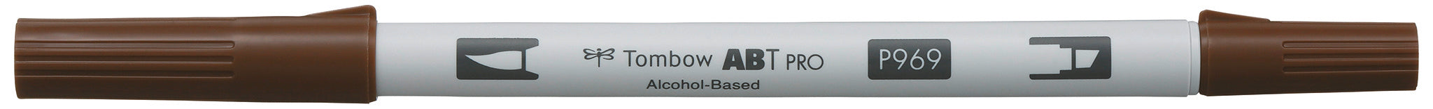 Tombow ABT PRO Outline- / Kreativmarker – Doppeltspitze (Pinsel- & Feinspitze) – Chocolate