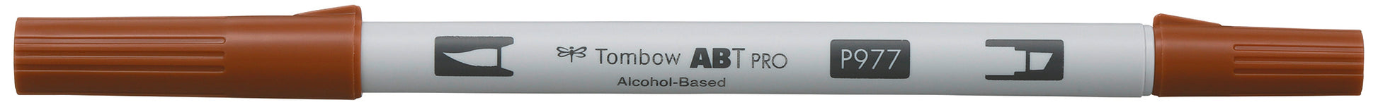 Tombow ABT PRO ABTP-977 Outline-/Kreativmarker – Doppeltspitze – Sattelbraun