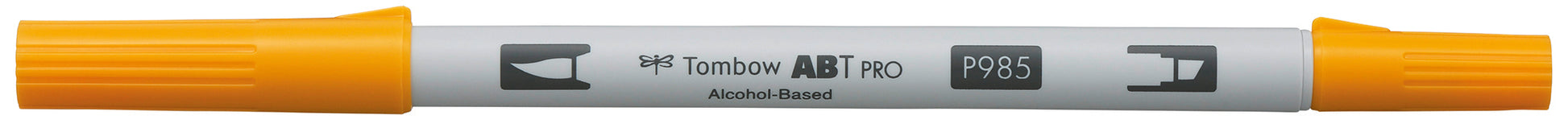 Tombow ABT PRO ABTP-985 Outline-/Kreativmarker – Doppeltspitze – Chromgelb