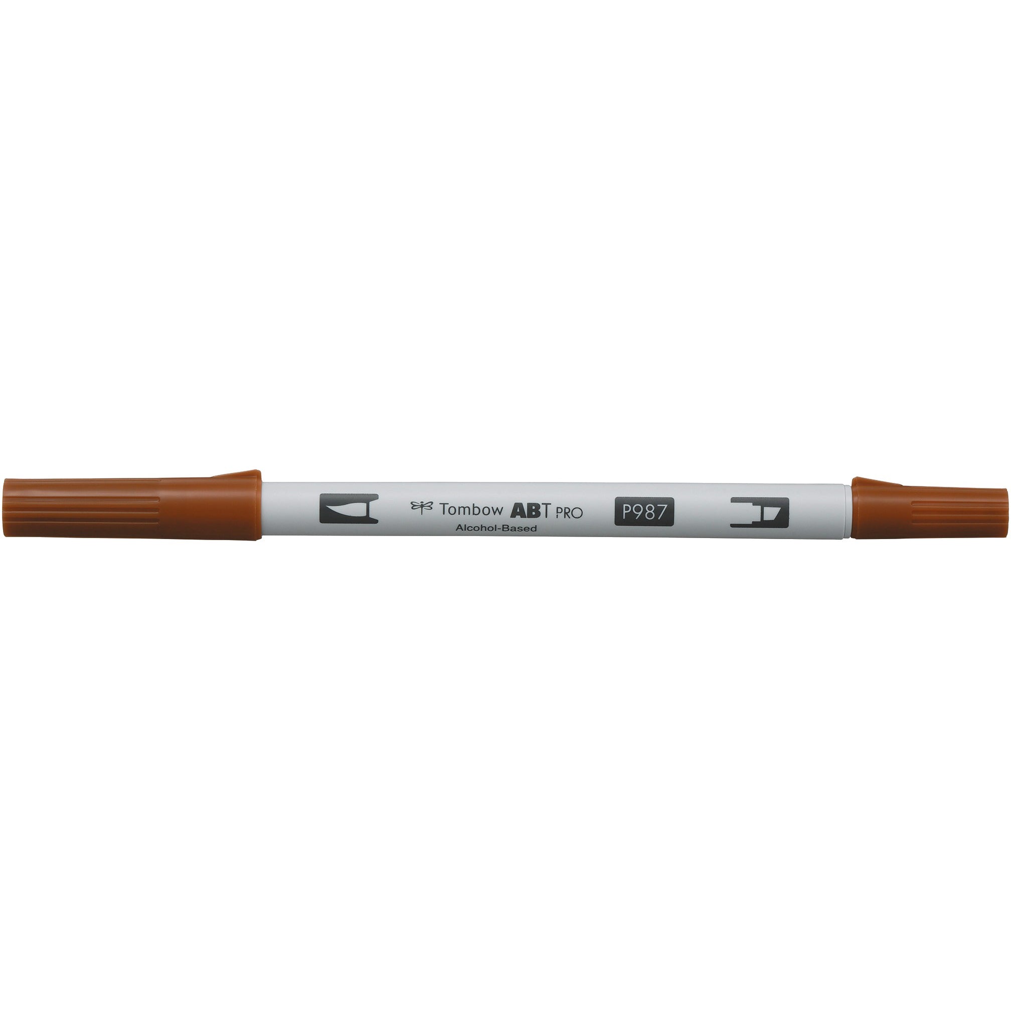 Tombow ABT PRO 987 Outline-/Kreativmarker Metallic – Doppeltspitze (Pinsel/Keil) 0,5–5,5 mm – Bronze