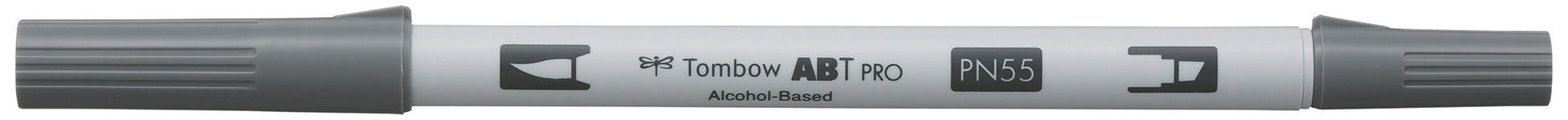 Tombow ABT PRO Brush Pen, Doppelspitze – Pinselspitze, alkoholbasiert, Cool Grey 7