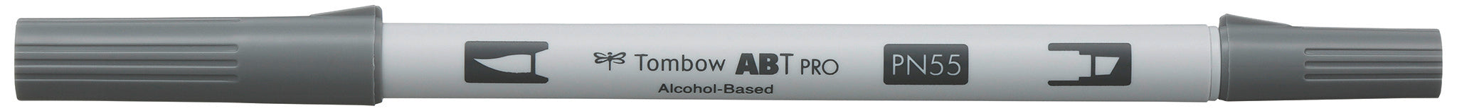 Tombow ABT PRO Brush Pen, Doppelspitze – Pinselspitze, alkoholbasiert, Cool Grey 7