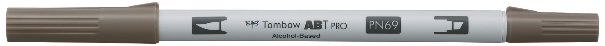 Tombow ABT PRO Outline-/Kreativmarker – Doppeltspitze (Pinsel + feine Spitze) – Warmgrau 4