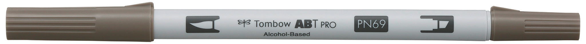 Tombow ABT PRO Outline-/Kreativmarker – Doppeltspitze (Pinsel + feine Spitze) – Warmgrau 4