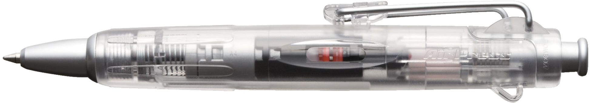 Tombow AirPress Kugelschreiber – Schwarz, Spitze 0,7 mm, Druck, Transparent, Wetterfest