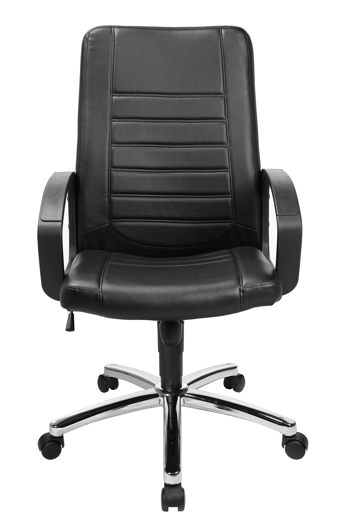 Topstar Premium Point 7909D60 Bürostuhl – Kunstleder – Schwarz, Komfort-Wippmechanik, 43–53 cm