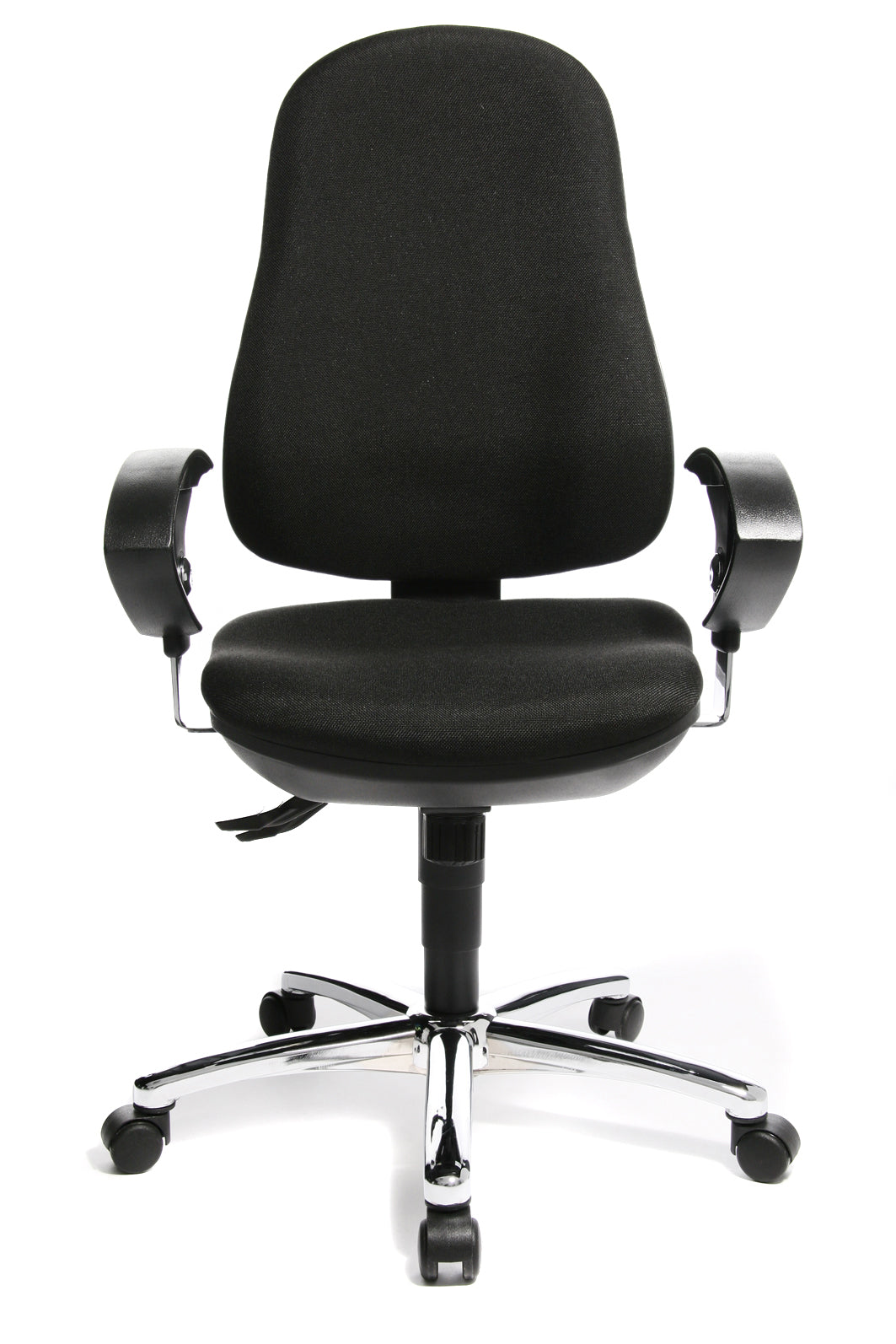 Topstar Support SY Deluxe Bürostuhl – Polsterrücken – Schwarz, 1D-Armlehnen