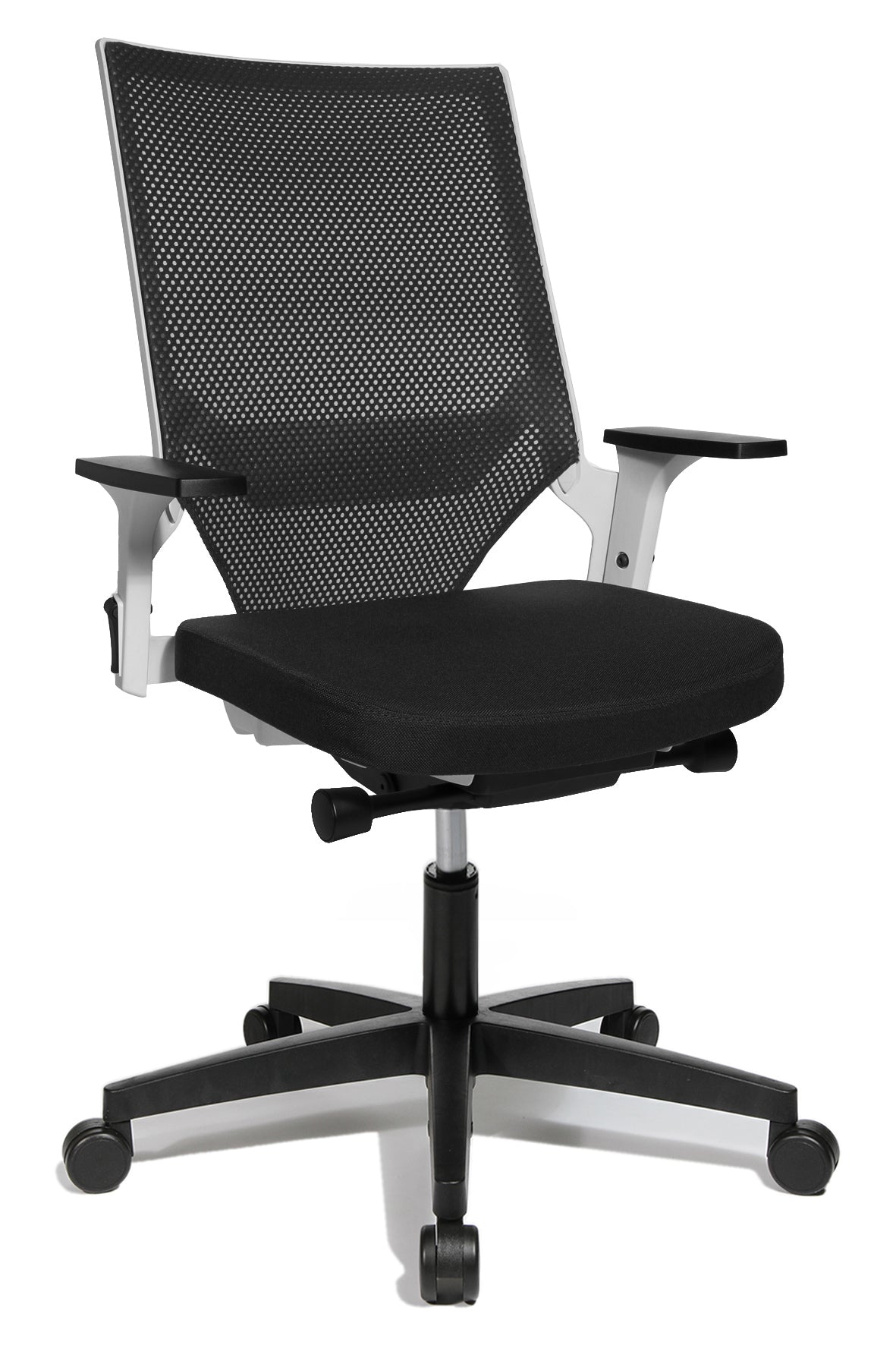Topstar Autosyncron 1 AU130AT20 Bürostuhl – Netzrücken – Schwarz/Weiss, Auto-Synchronmechanik