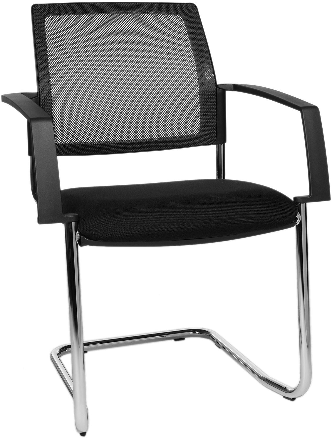 Topstar Visit Comfort 2 BB490A T2 Besuchersessel – Netzrücken/Stoff – Schwarz, mit Armlehnen