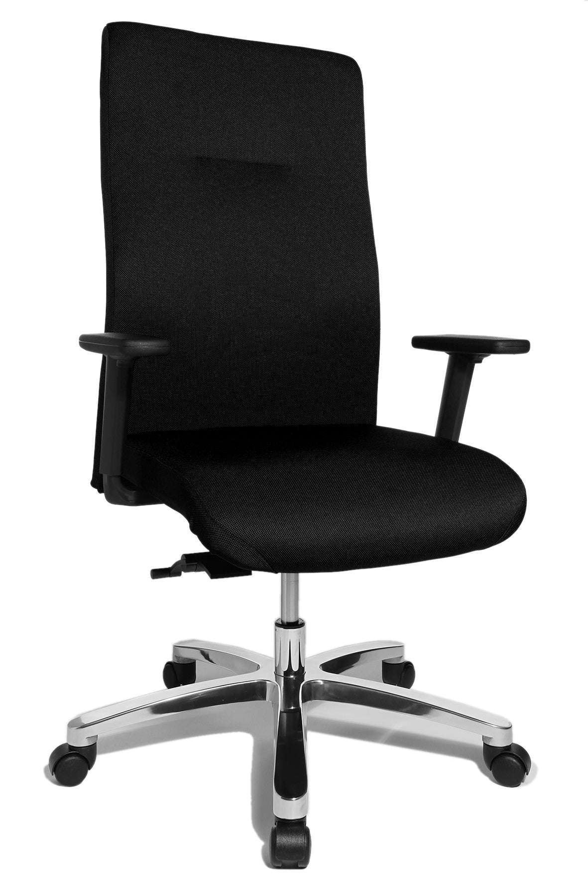 Topstar Comfort Maxx BT290T W5 Bürostuhl – Stoff – Schwarz, 1D-Armlehnen, bis 150 kg