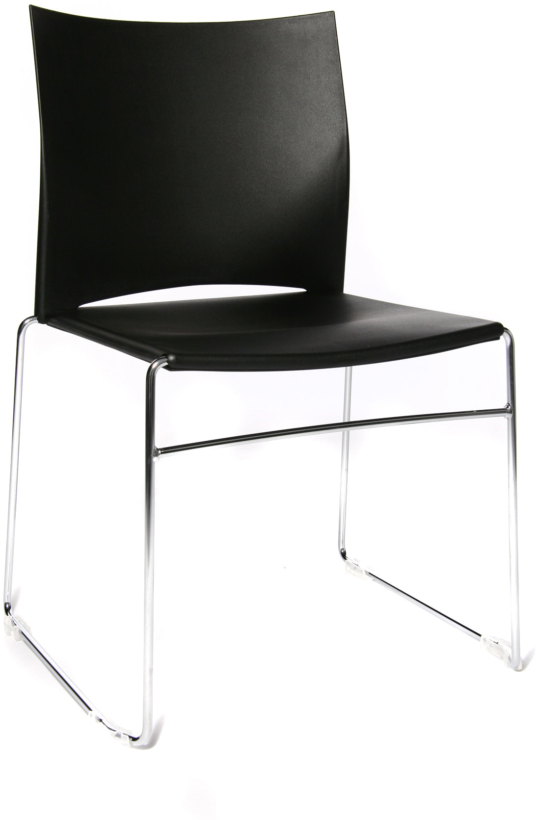 Topstar W-Chair CH490-0 Besuchersessel – Stahlgestell – Schwarz, stapelbar