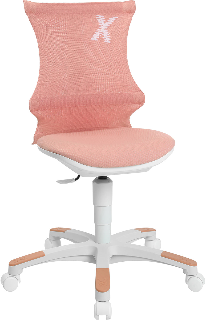 Topstar FX130CR11 X-Chair 10 Kinder-Bürostuhl – Netzrücken – Rosa, 3D-Sitzgelenk