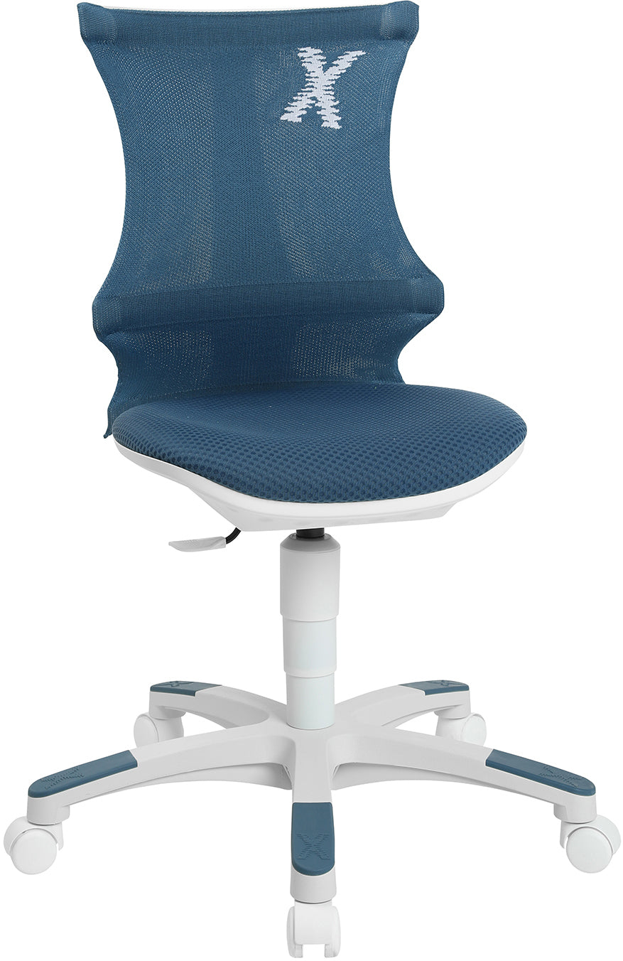 Topstar FX130CR55 X-Chair 10 Kinder-Bürostuhl – Netzrücken – Petrol, 3D-Sitzgelenk