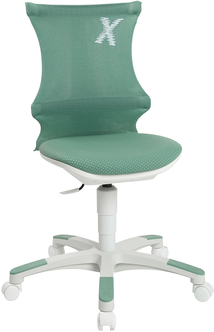 Topstar FX130CR66 X-Chair 10 Kinder-Bürostuhl – Netzrücken – Mint, 3D-Sitzgelenk