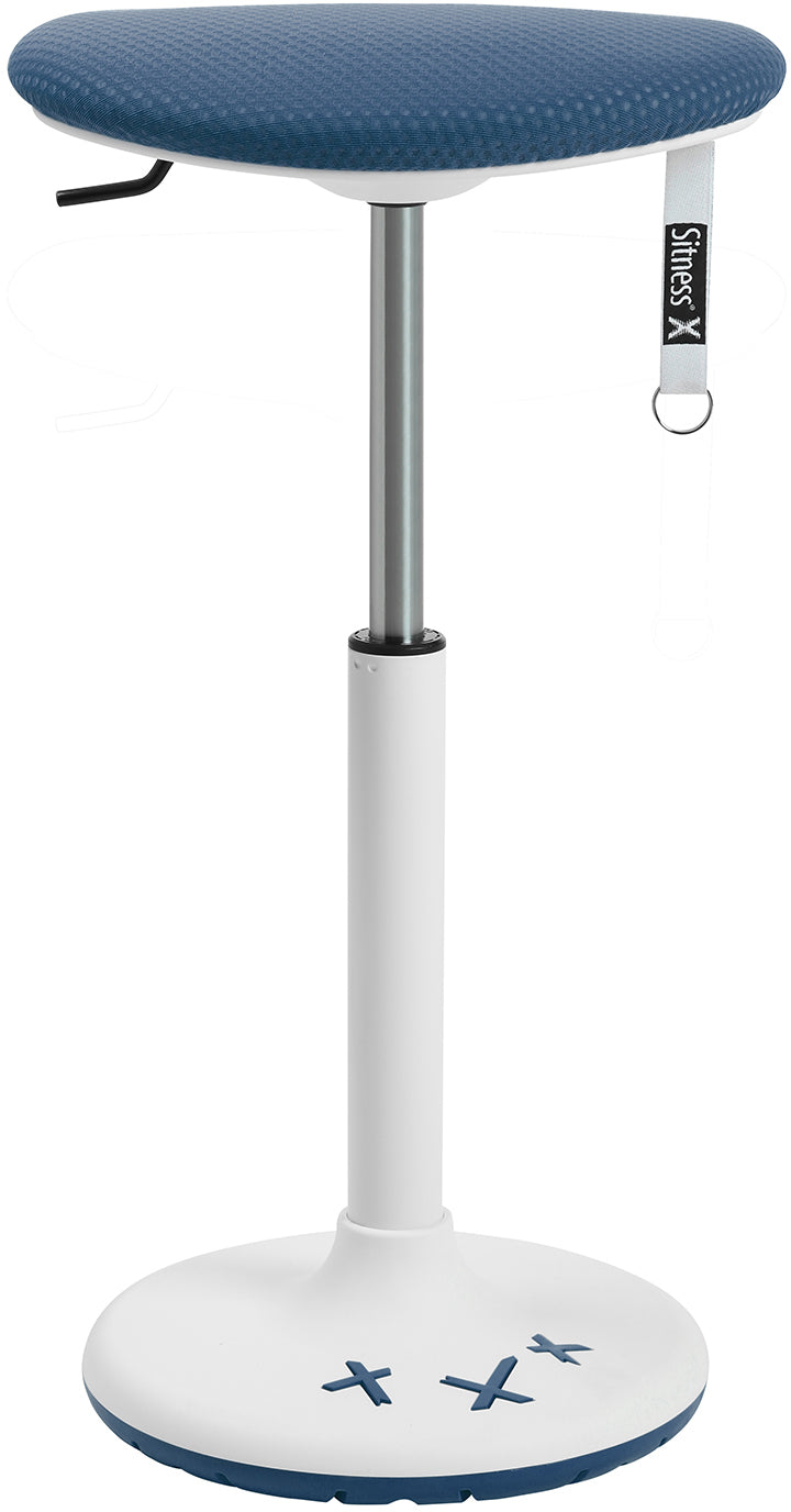 Topstar Sitness X-Stool 30 FX535CR5 Stehhocker – Petrol, patentierte Sohle, Tragegriff, 52–77 cm