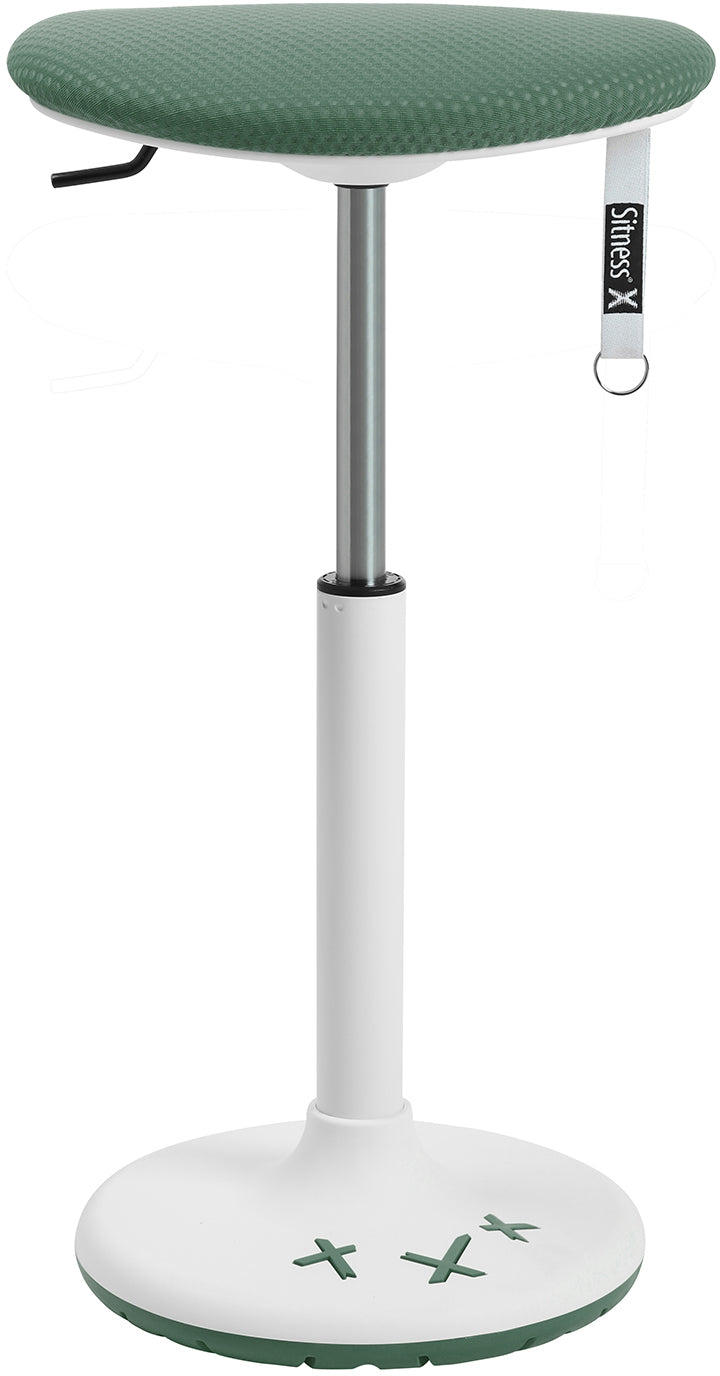 Topstar Sitness X-Stool 30 Stehhocker – TPU-Sohle – Mint, stufenlos höhenverstellbar, 52–77 cm